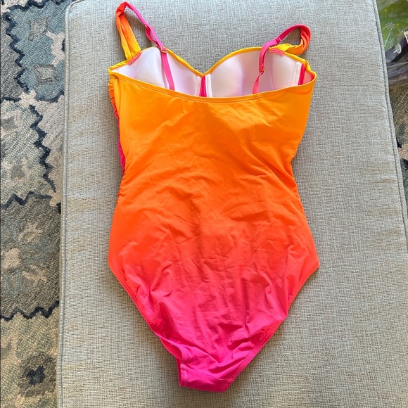 NWT Bleu Rod Beattie Beat the Heat bright ombré shirred Mio 1 piece swimsuit, 12 - Picture 7 of 11